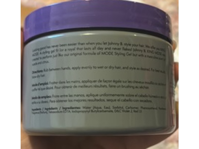 Johnny B. King Mode Styling Gel, 12 oz/340 g