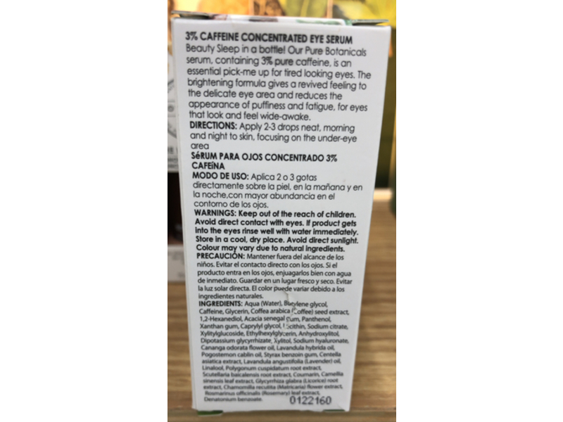 Botanics Eye Serum, 3% Caffeine, 0.5 fl oz/15 mL