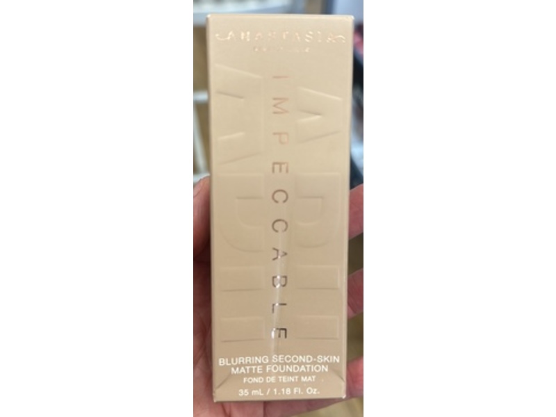 Anastasia Beverly Hills Impeccable Blurring Second-Skin Matte Foundation, 3N, 1.18 fl oz/35 mL