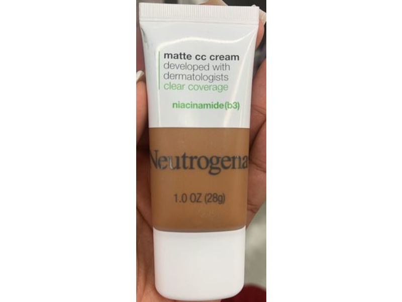 Neutrogena Clear Coverage CC Cream, Amber 8.0, 1.0 oz/28 g