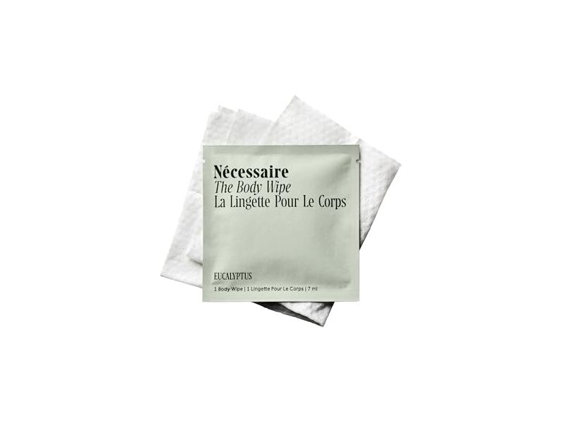Necessaire The Body Wipe, Eucalyptus. 140 mL, 20 Count