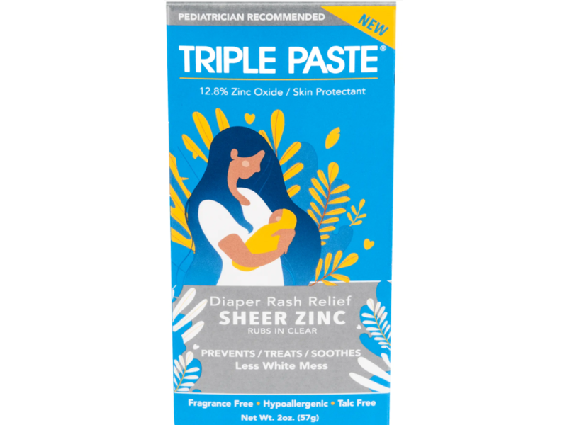Triple Paste Diaper Rash Relief, Sheer Zinc, 2 oz/57 g