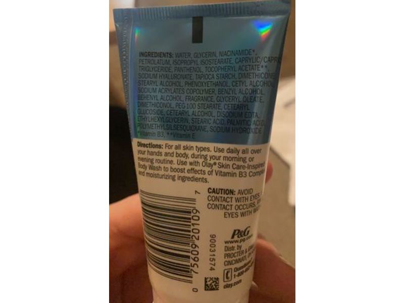 Olay Nourishing & Hydrating Hand & Body Lotion, Hyaluronic Acid, 1.7 fl oz/50 mL