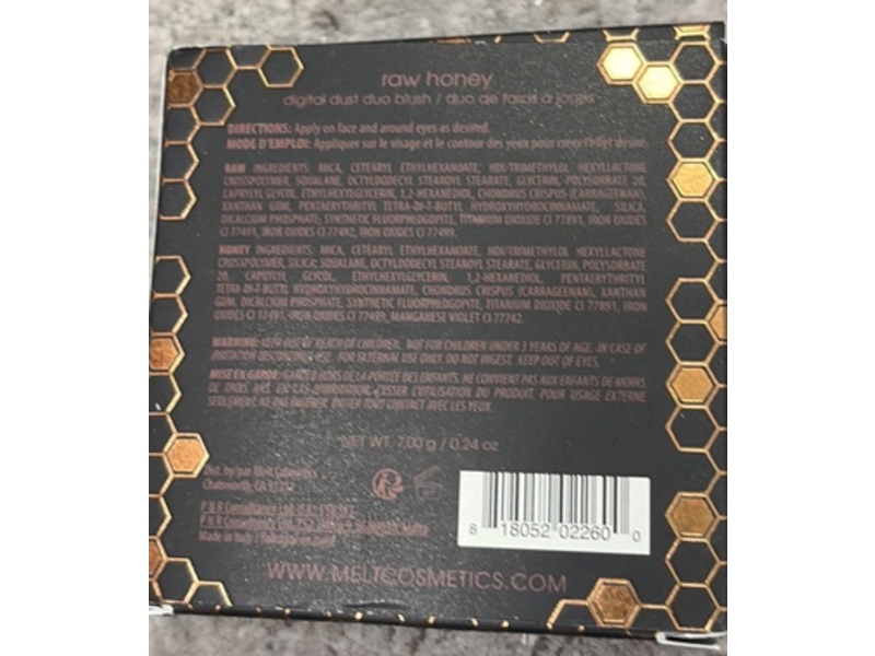Melt Cosmetics Blush Duo, Raw Honey, 0.24 oz/7 g