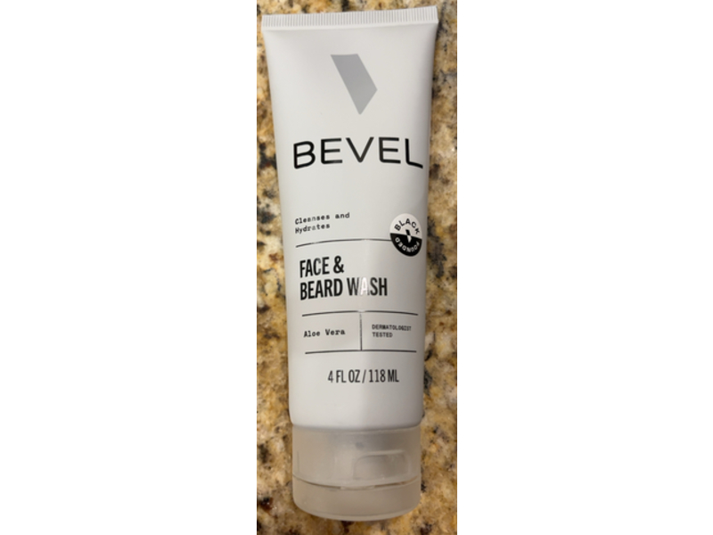 Bevel Face & Beard Wash, Aloe Vera, 4 fl oz/118 mL