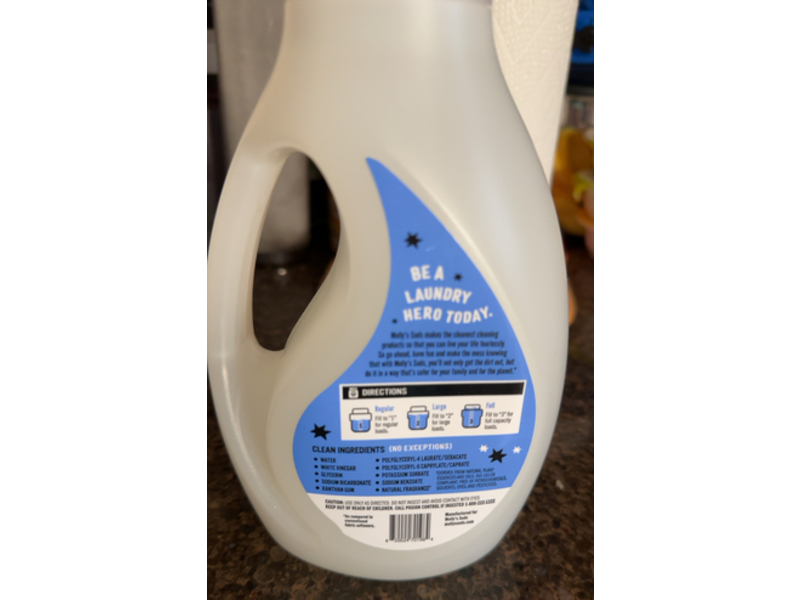 Molly’s Suds Fabric Softener, Ocean Mist, 50 Loads, 34 fl oz