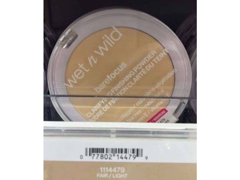 Wet n Wild Bare Focus Clarifying Finishing Powder, Fair-Light, 0.27 oz/7.8 g