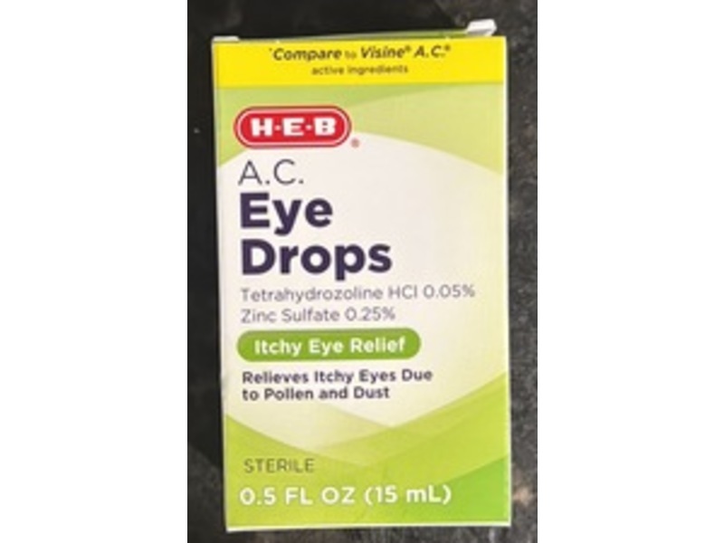 H-E-B A.C. Eye Drops, 0.5 fl oz/15 mL