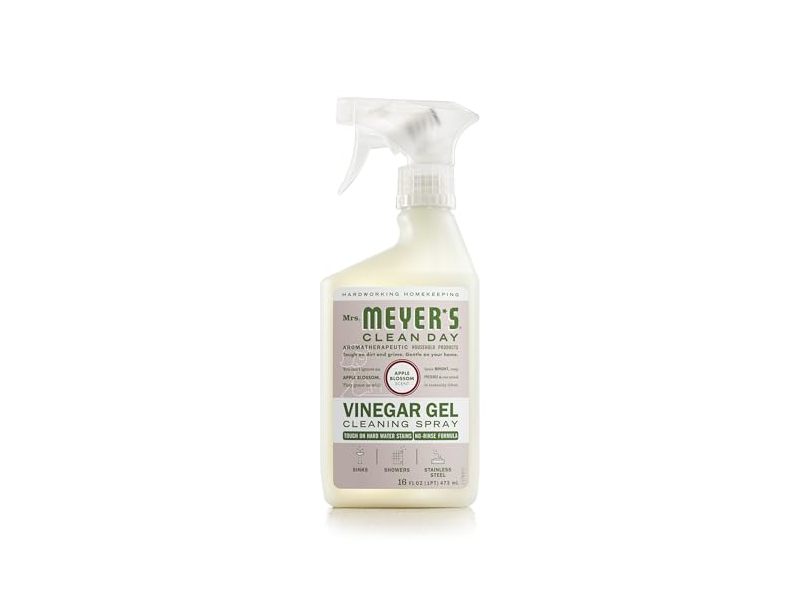 Mrs. Meyer's Clean Day Vinegar Gel Cleaning Spray, Apple Blossom, 16 fl oz/473 mL