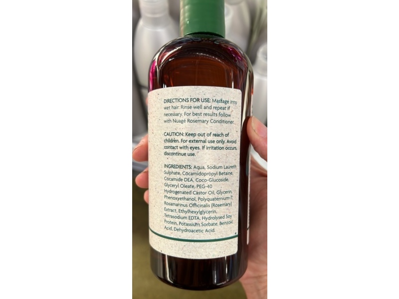 Nuage Shampoo, Rosemary, 400 mL