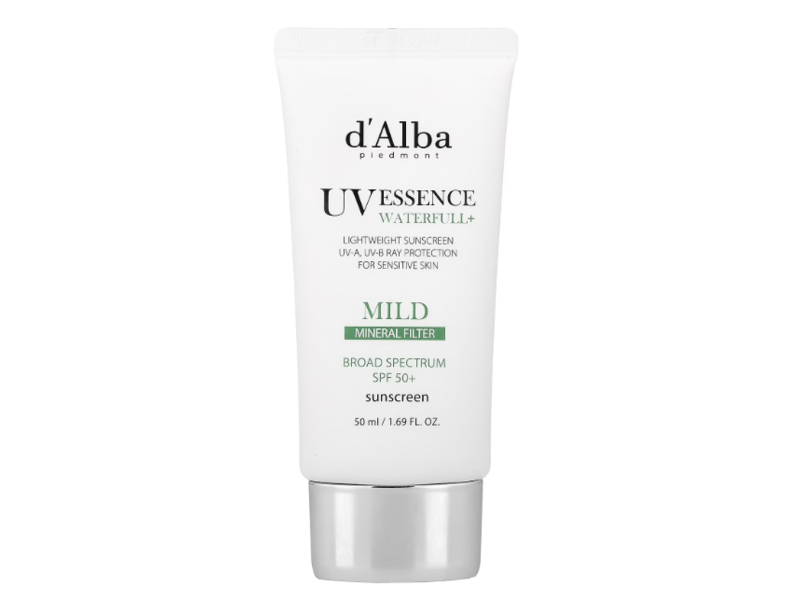 D'alba Piedmont Uv Essence Waterfull+ Sunscreen, SPF 50+, Mild, 1.69 fl oz/50 mL