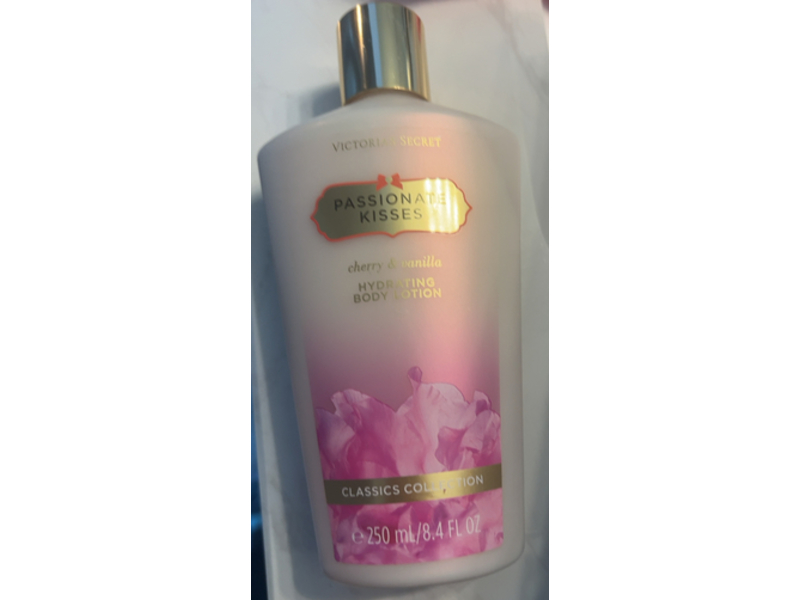 Victoria Secret Passionate Kisses Hydrating Body Lotion, Cherry & Vanilla, 8.4 fl oz/250 mL