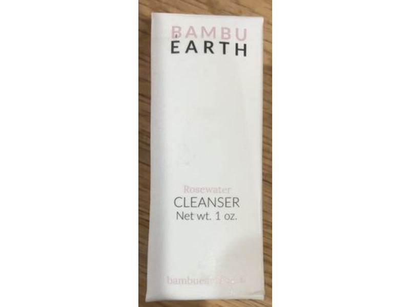 Bambu Earth Cleanser, Rosewater, 1 oz