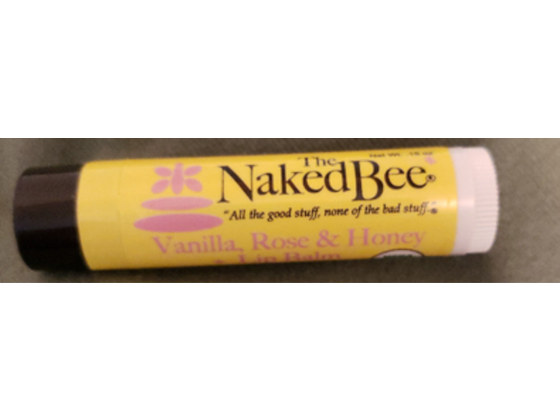 The Naked Bee Lip Balm, Rose, Vanilla & Honey, 0.15 oz