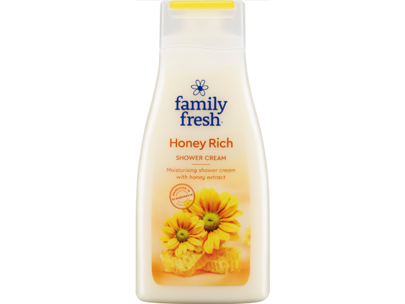 Orkla Family Fresh Shower Cream, Honey Rich, 500 mL