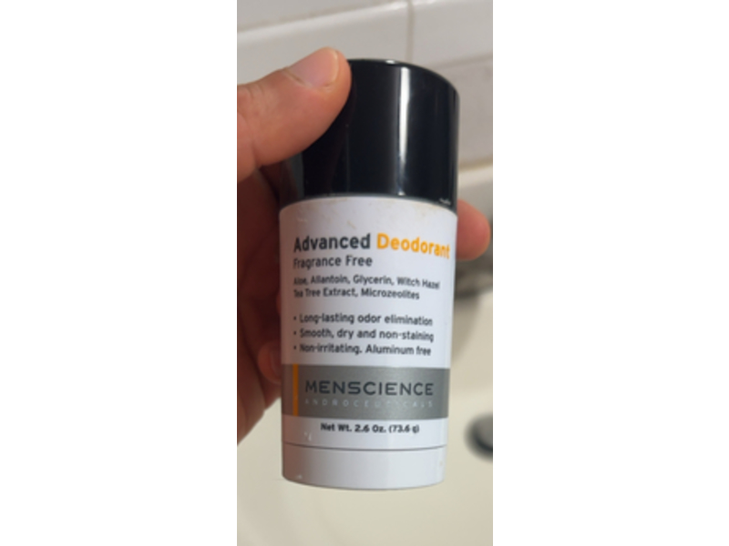 Menscience Androceuticals Advanced Deodorant, 2.6 oz/73.6 g