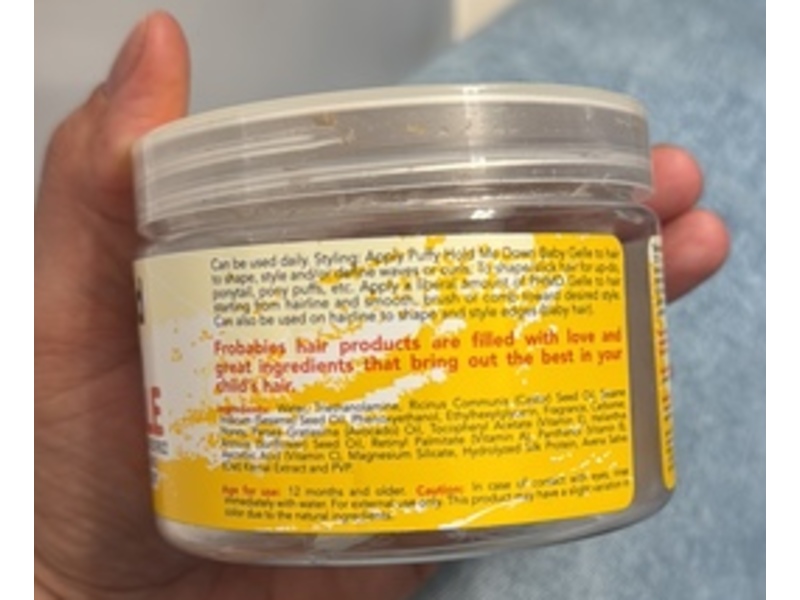 FroBabies Hair Puffy Hold Me Down Baby Gelle, 12 oz/355 mL