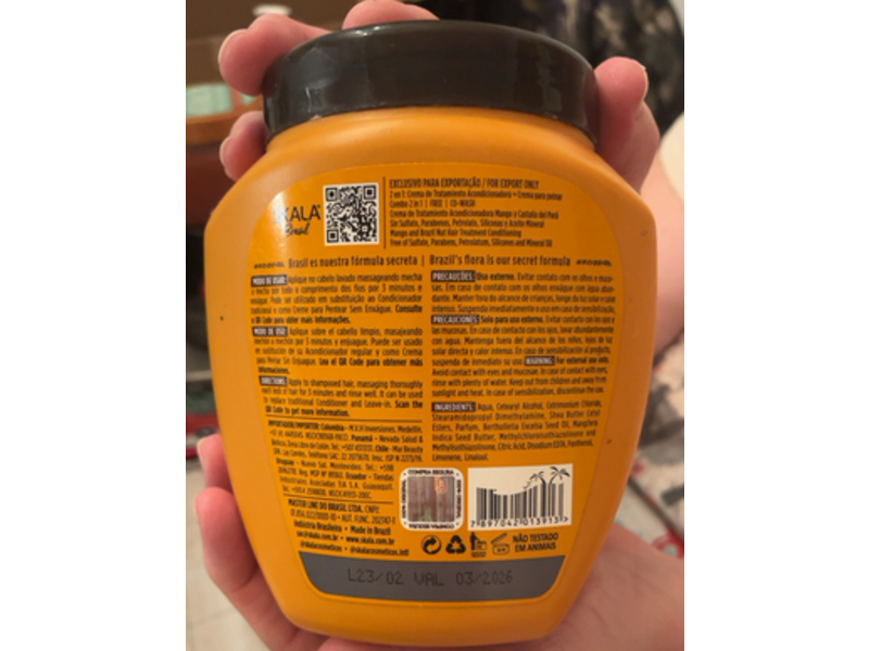 Skala Hair Mask, Mango & Brazil Nut, 1000 g