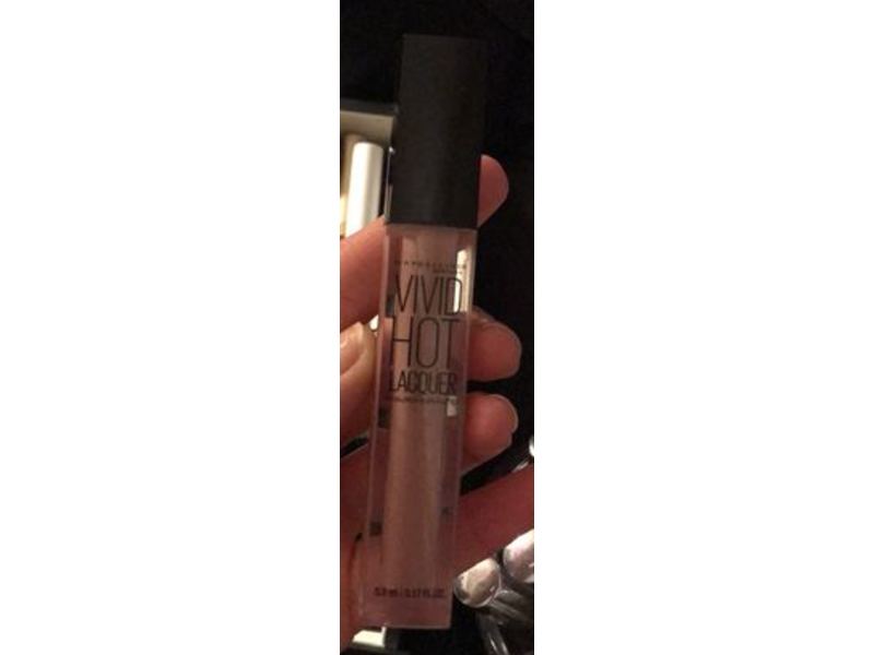 Maybelline Color Sensational Vivid Hot Lacquer Lip Gloss, Tease, 0.17 fl oz