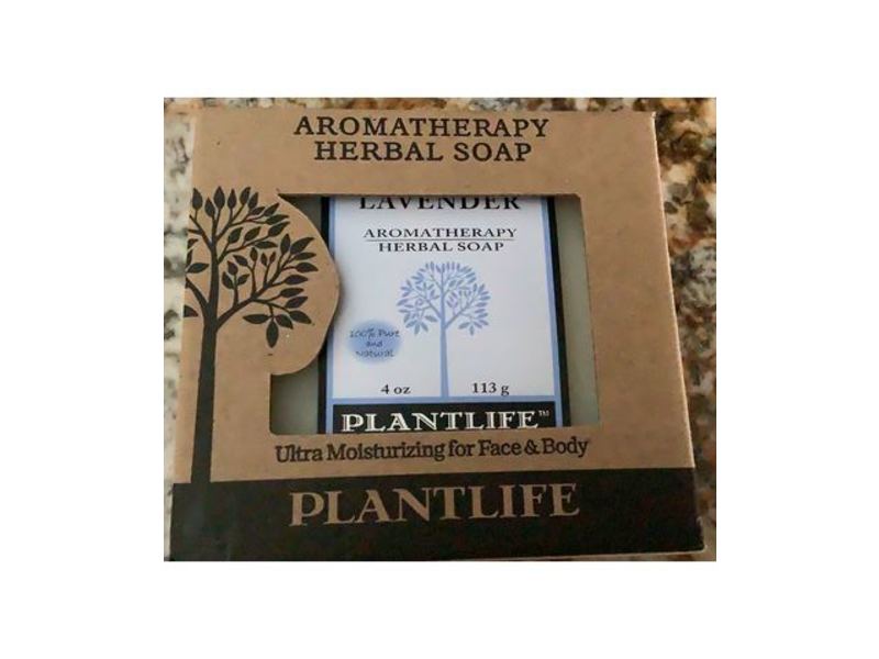 Plantlife Aromatherapy Herbal Soap, Lavender, 4 oz/113 g