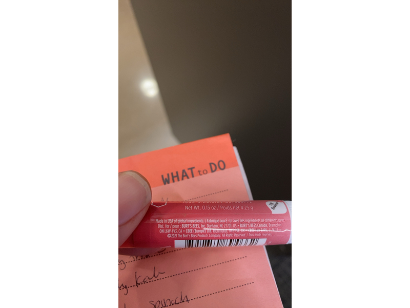 Burt's Bees Tinted Lip Balm, Rose, 0.15 oz/4.25 g