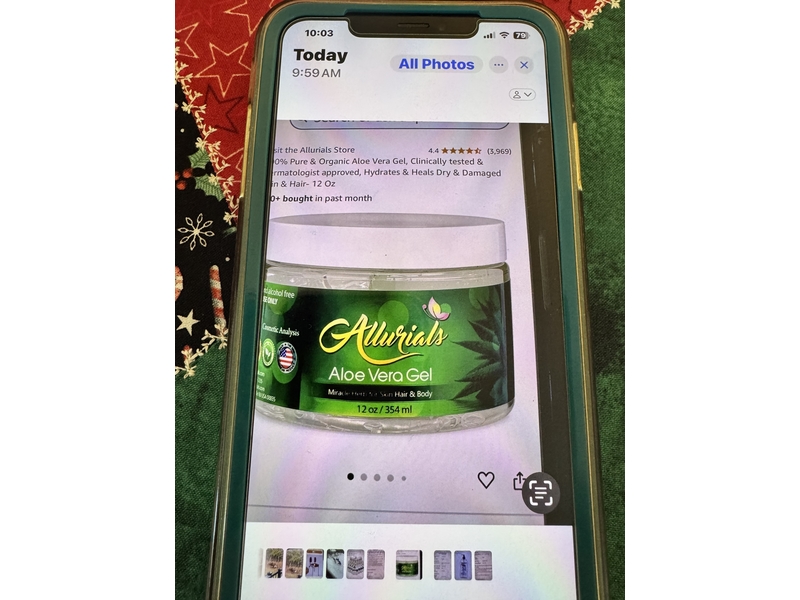 Allurials Aloe Vera Gel, 12 oz/354 mL