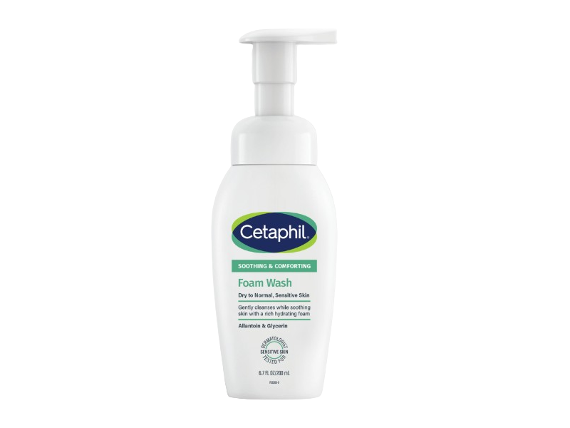 Cetaphil Soothing & Comforting Foam Wash, Allantoin & Glycerin, 6.7 fl oz/200 mL