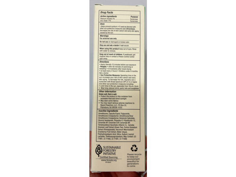 MD Solar Sciences Mineral Moisture Defense Hydrating Mineral Sunscreen, Ceramides, SPF 50, 3.4 fl oz/100 mL