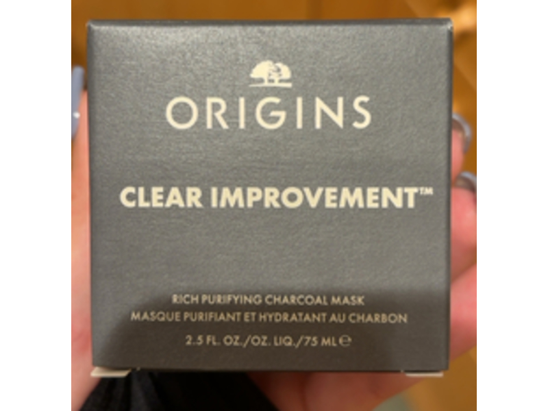 Origins Clear Improvement Rich Purifying Mask, Charcoal, 2.5 fl oz/75 mL