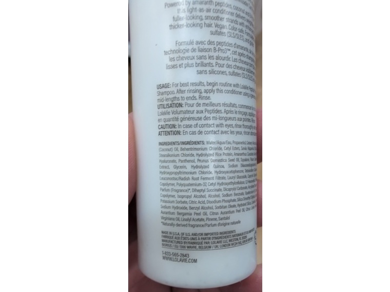 Lolavie Peptide Plumping Volume Conditioner, 2 fl oz/60 mL