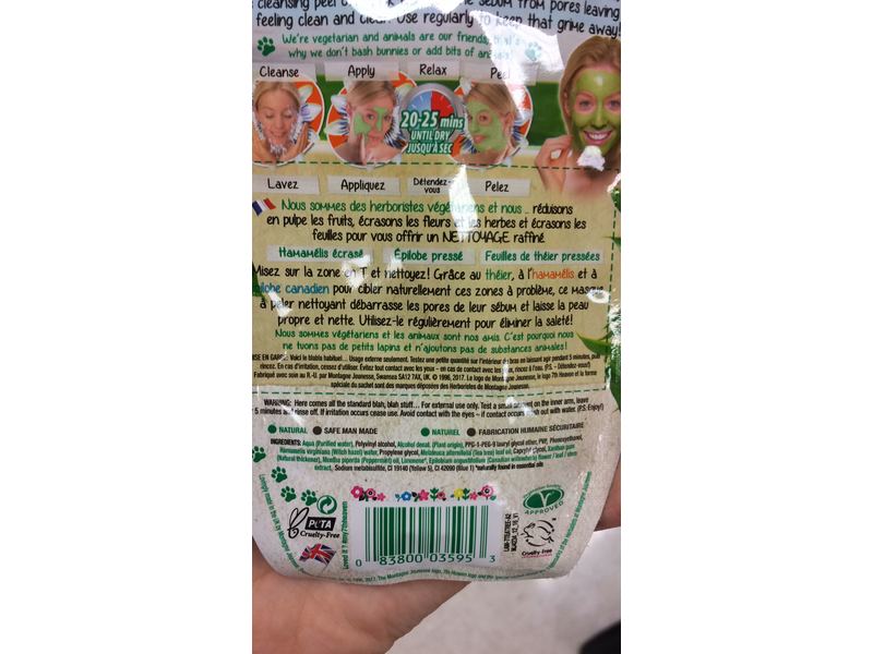 7th Heaven Peel-off Mask, Tea Tree, 0.3 fl oz/10 mL