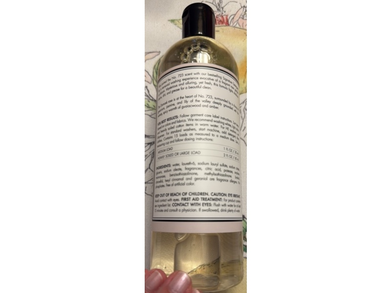 The Laundress No. 723 Laundry Detergent, Rose Scent, 16 fl oz/473 mL
