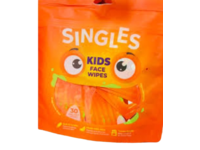 Singles Kids Face Wipes, Fragrance Free, 30 Wipes - thumbnail 1