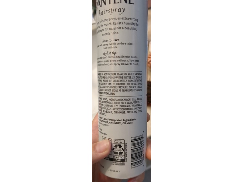 Pantene Pro-V Control Frizz Hair Spray, Extra Strong Hold, 7 oz/200 g