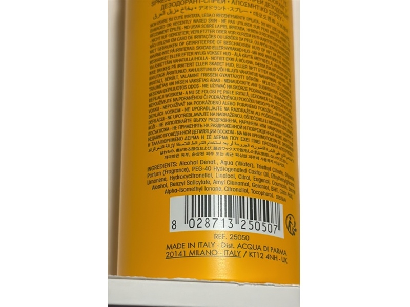 Acqua Di Parma Deodorant Spray, 5 fl oz/150 mL