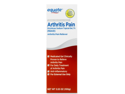 Equate Arthritis Pain Reliever, 3.53 oz/100 g