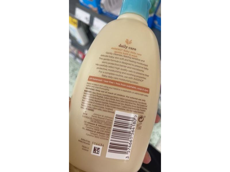 Aveeno Baby Daily Care Baby Gentle Bath And Wash, 500 ml