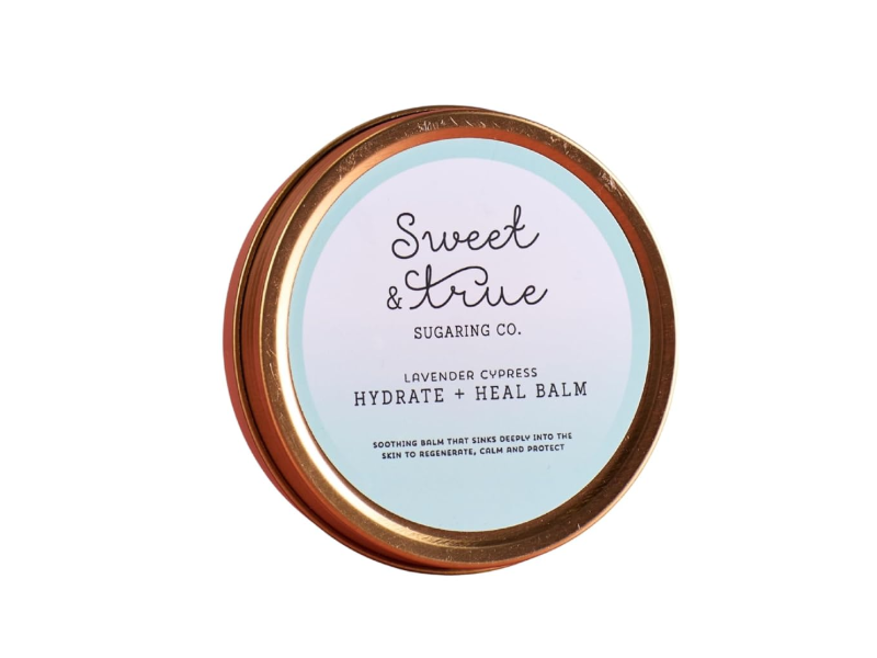 Sweet & True Sugaring Co. Hydrate + Heal Balm, Lavender Cypress, 3.5 oz/99.2 g
