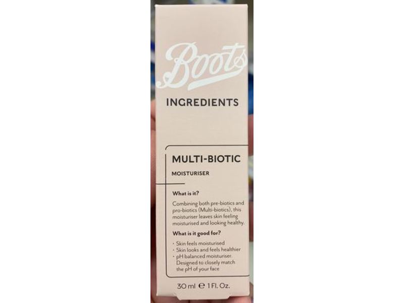Boots Ingredients Multi-Biotic Moisturizer, 1 fl oz/30 mL
