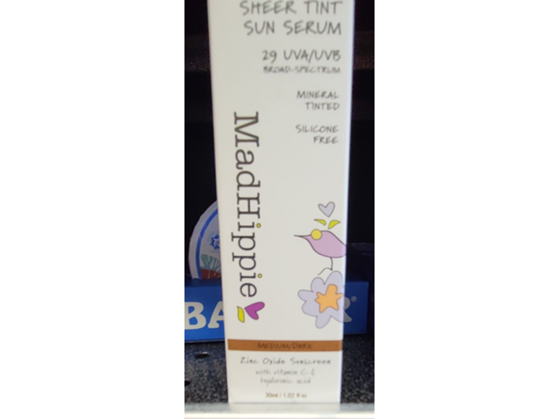 Mad Hippie Sheer Tint Sun Serum, Medium/Dark, 1.02 fl oz/30 mL