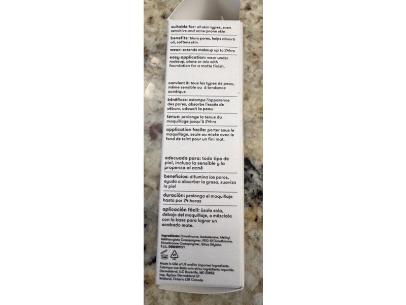 Dermablend Poresaver Matte Makeup Primer, 1.0 fl oz/30 mL