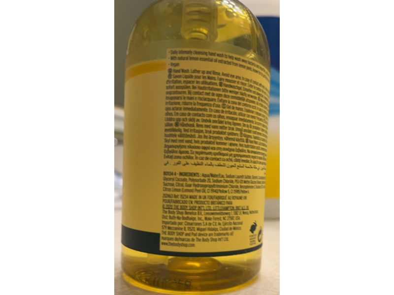 The Body Shop Lemon Purifying Hand Wash, 250 mL