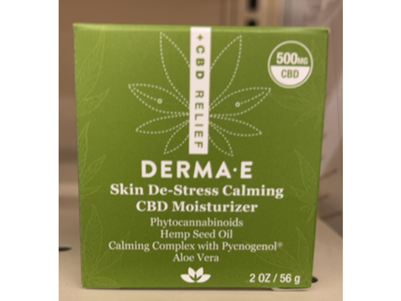 Derma-E Skin De-Stress Calming CBD Moisturizer, 2 oz/56 g