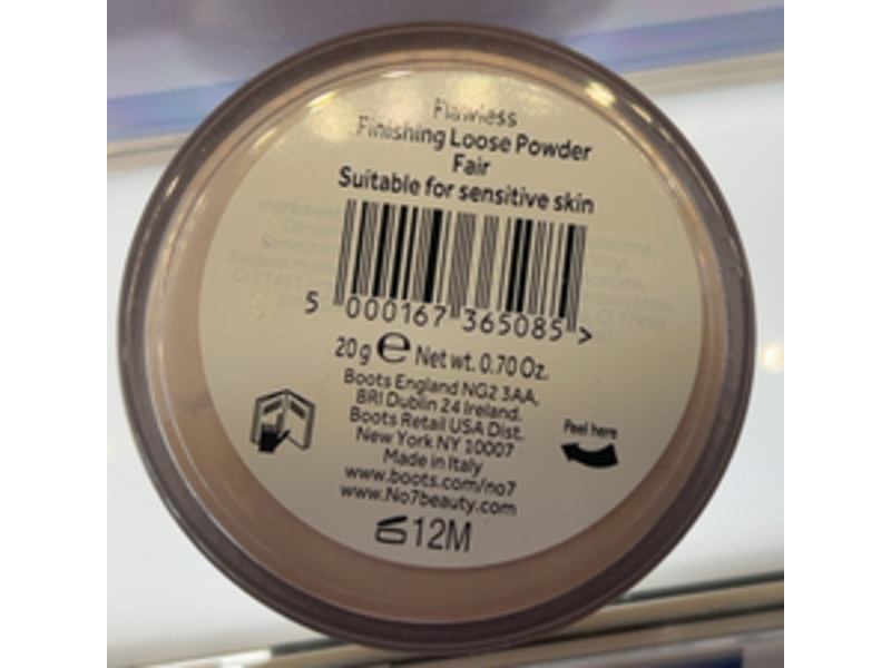 No7 Flawless Finishing Loose Powder, Fair, 0.70 oz/20 g