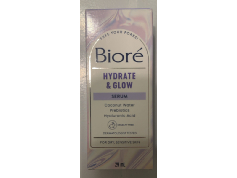 Biore Hydrate & Glow Serum, 29 mL
