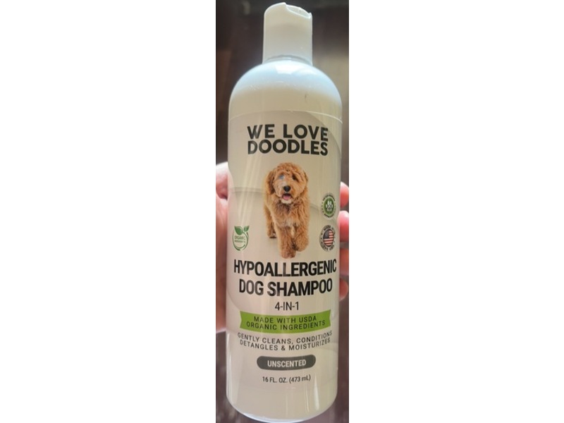 We Love Doodles 4 In 1 Hypoallergenic Dog Shampoo, Unscented, 16 fl oz/473 mL