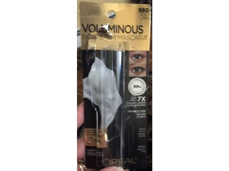 L'Oreal Paris Voluminous Noir Balm Mascara, 980 Black, 0.26 fl oz