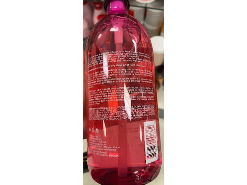 Luseta Rose Oil Body Wash, 33.8 fl oz/1 L