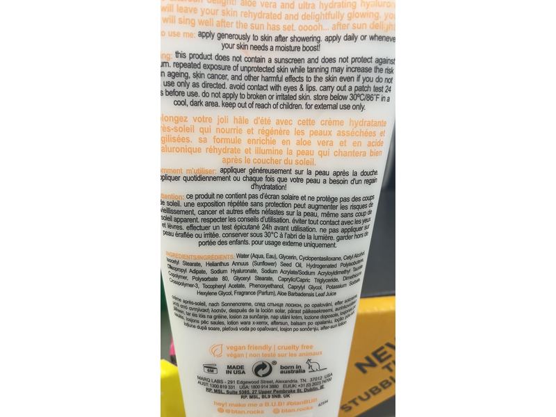 B.Tan OoooH After Sun Delight Lotion, 7 fl oz/207 mL