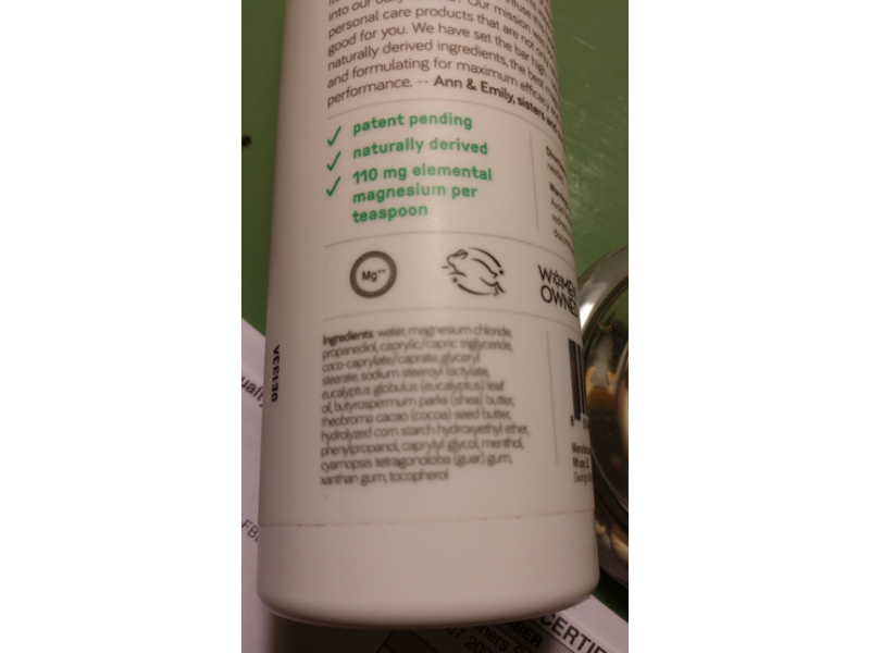 nfuse Magnesium Body Lotion, Cocoa Butter & Shea Butter, 8 oz/237 mL